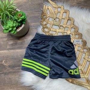 Adidas Stripe Athletic Mesh Shorts